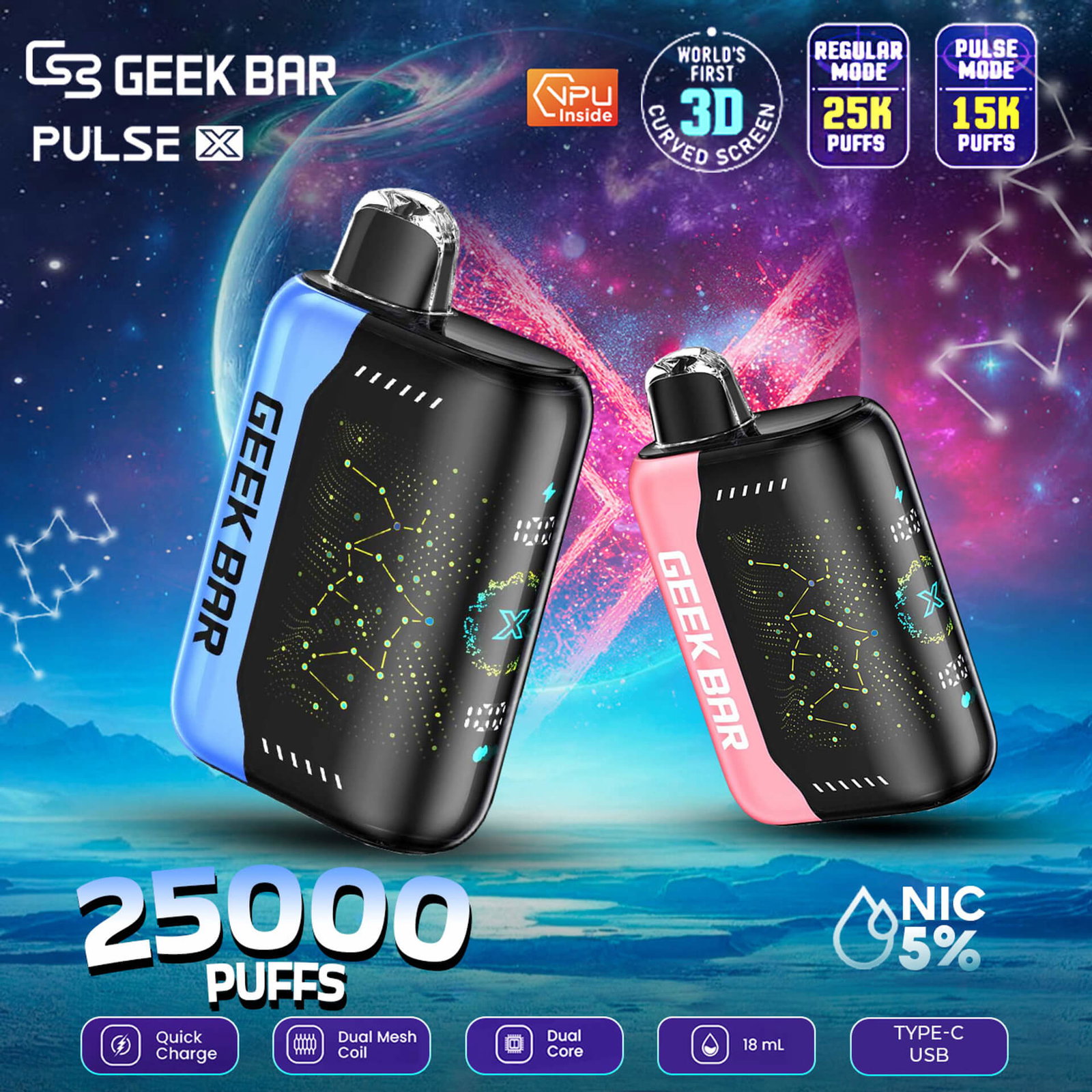 Geek bar Pulse X Disposable (25000 Puffs)