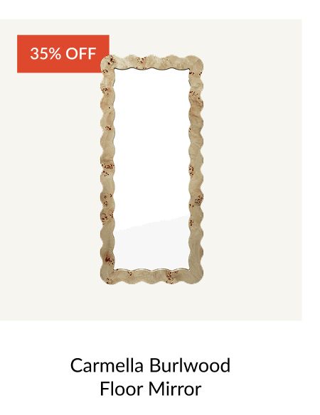 Shop Carmella Burlwood Floor Mirror