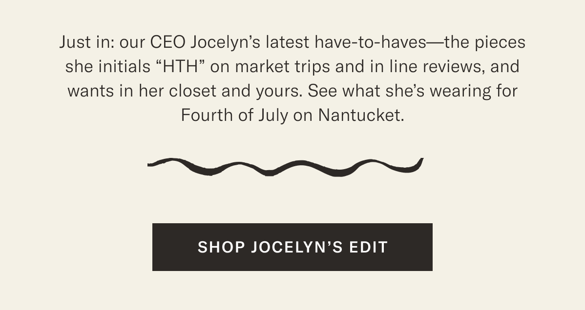 Shop Jocelyn's Edit
