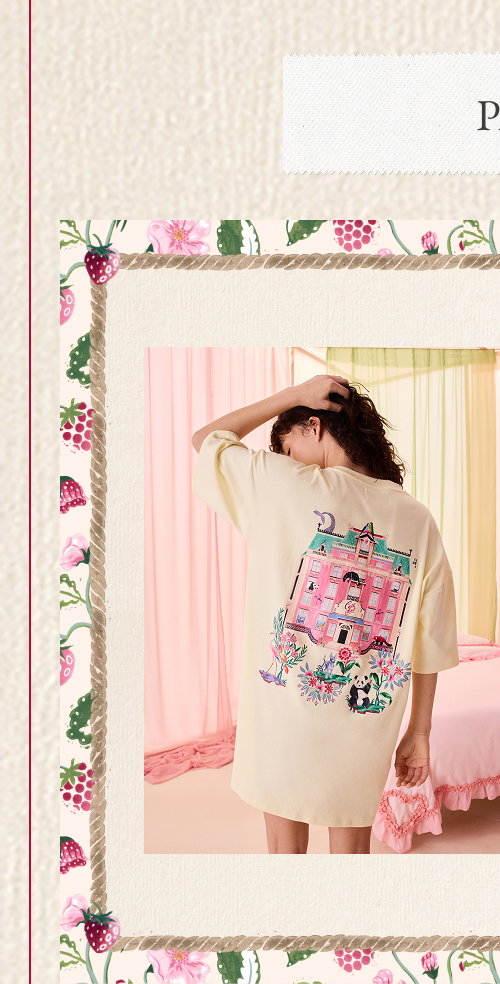 Cath Kidston Yellow Cotton Panda Print Nightie