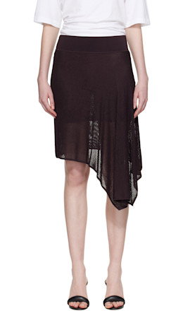 Brown 'The Voile' Midi Skirt