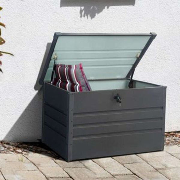 Aufbewahrungsbox 300 L Metall-Aufbewahrungsbox, ca. 100 x 61 x 62 cm - Anthrazit