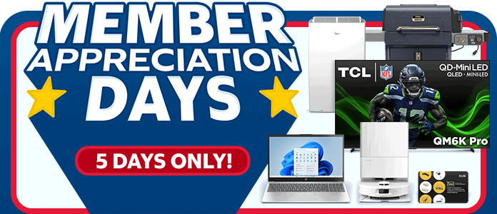 Member Appreciation Days. 5 Days Only!