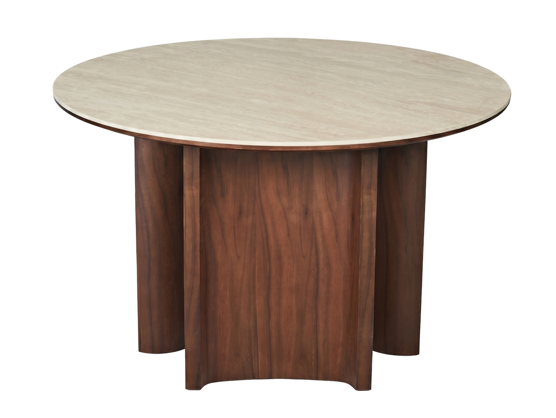 Riven 120cm Round Sintered Stone Dining Table
