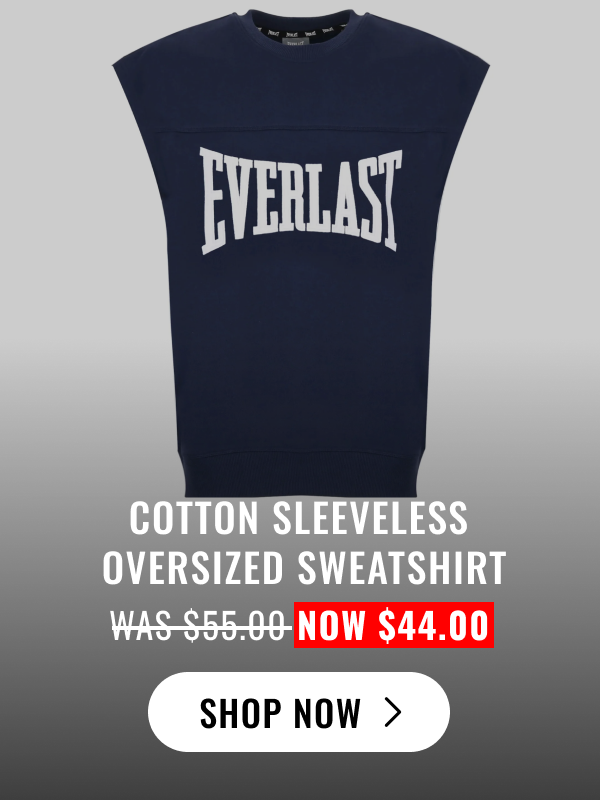 Cotton Sleeveless Oversized Sweatshirt | Shop Now