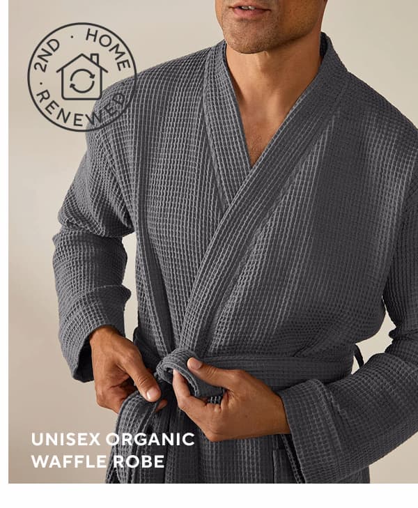 Unisex Organic Waffle Robe