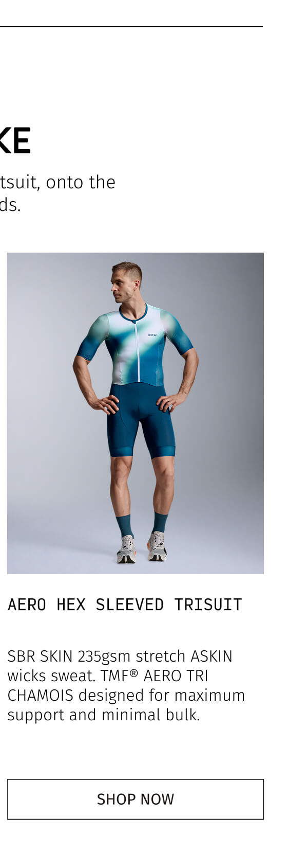 AERO HEX SLEEVED TRISUIT | SHOP NOW