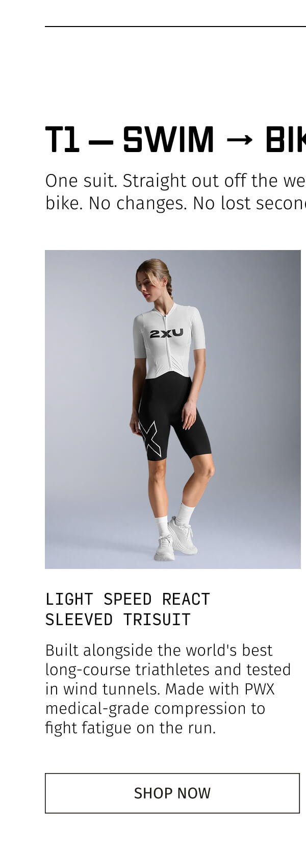 LIGHT SPEED REACT  SLEEVED TRISUIT | SHOP NOW