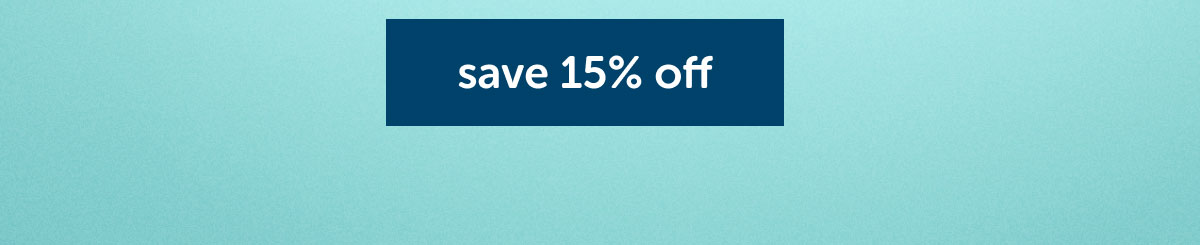 save 15% off