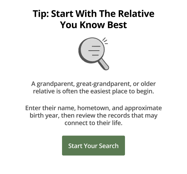 Tip: Start With The Relative You Know Best
