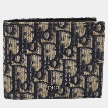 Navy Blue Oblique Canvas Bifol