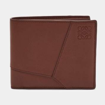 Puzzle Brown Leather Bifold Wa