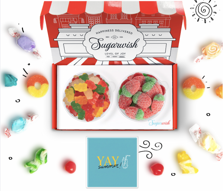 Yay Summer! Card with Candy Box