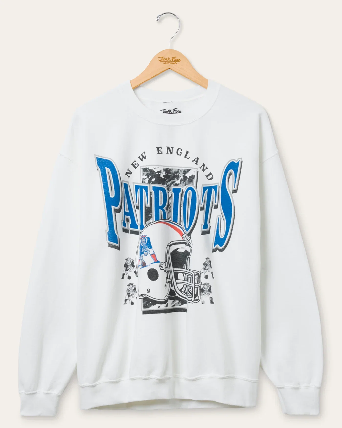 Image of New England Patriots Conversion Flea Market Crew Fleece