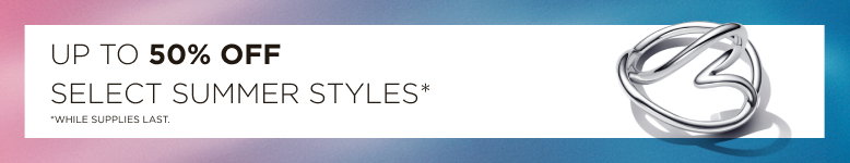 up to 50% off select styles*