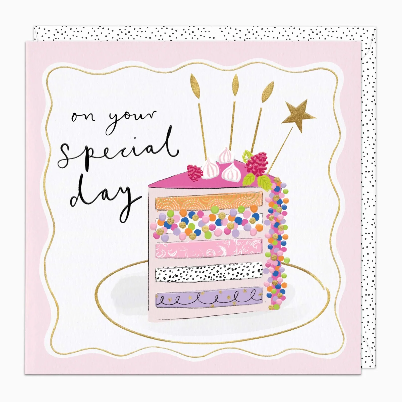 Image of H345 - Special Day Cake Birthday Card