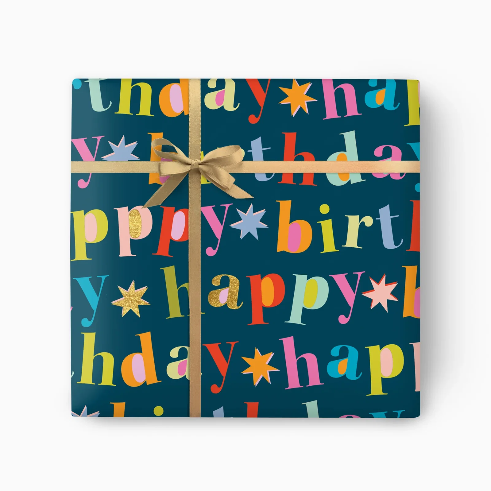 Image of GWP149 - Bold Navy Birthday Wrapping Paper