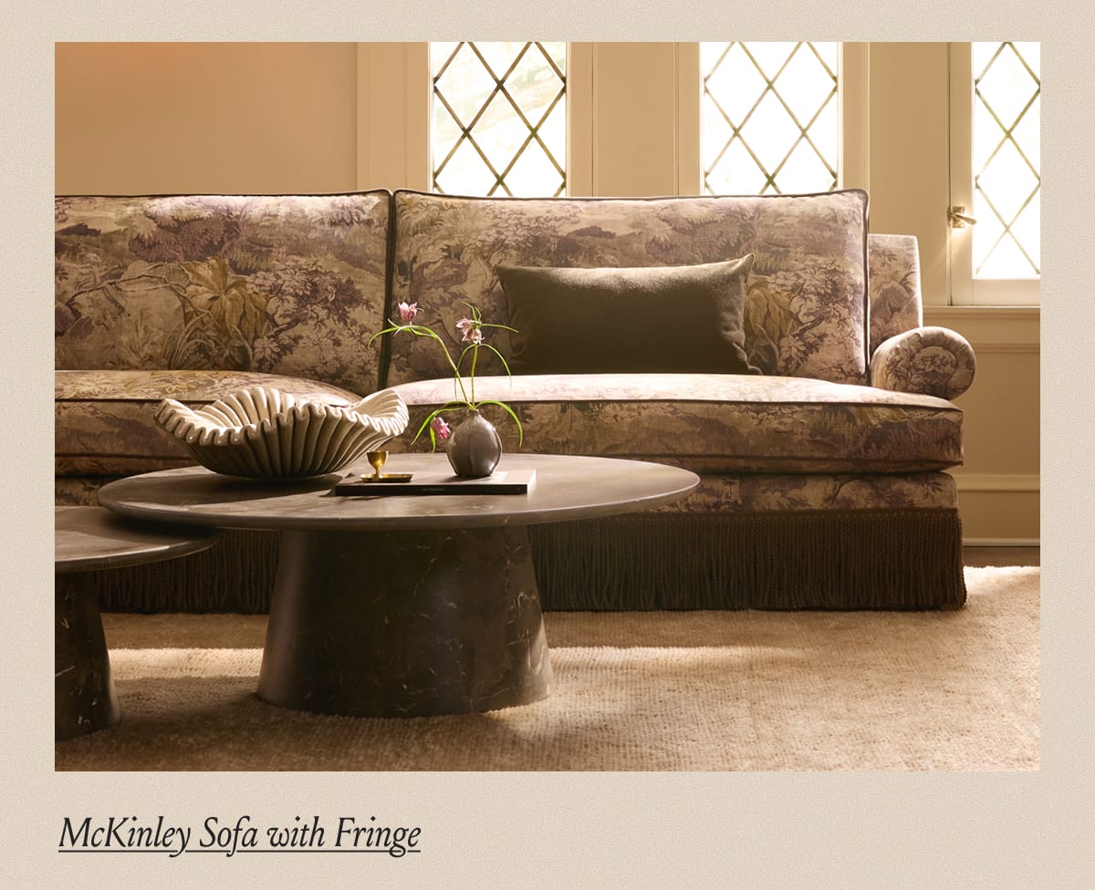 McKinley Sofa with Fringe