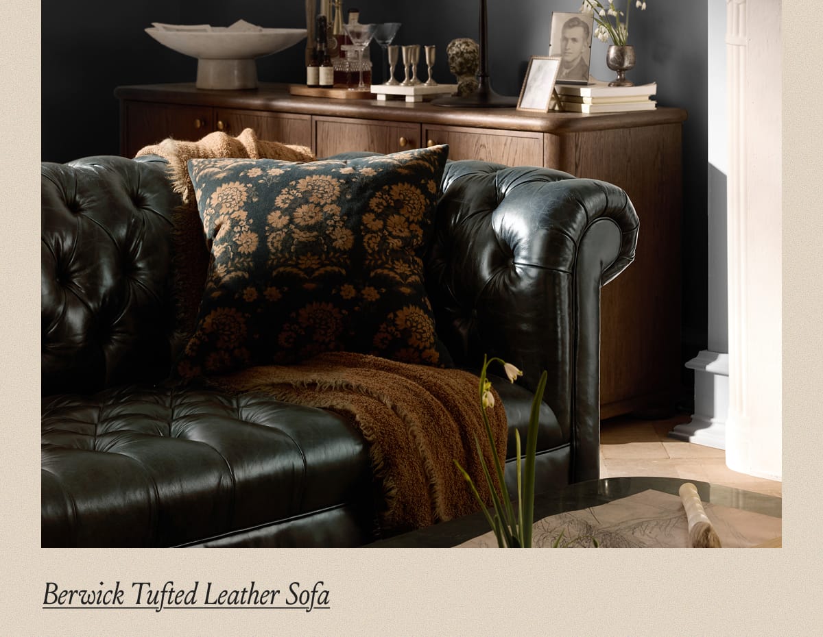 Berwick Tufted Leather Sofa