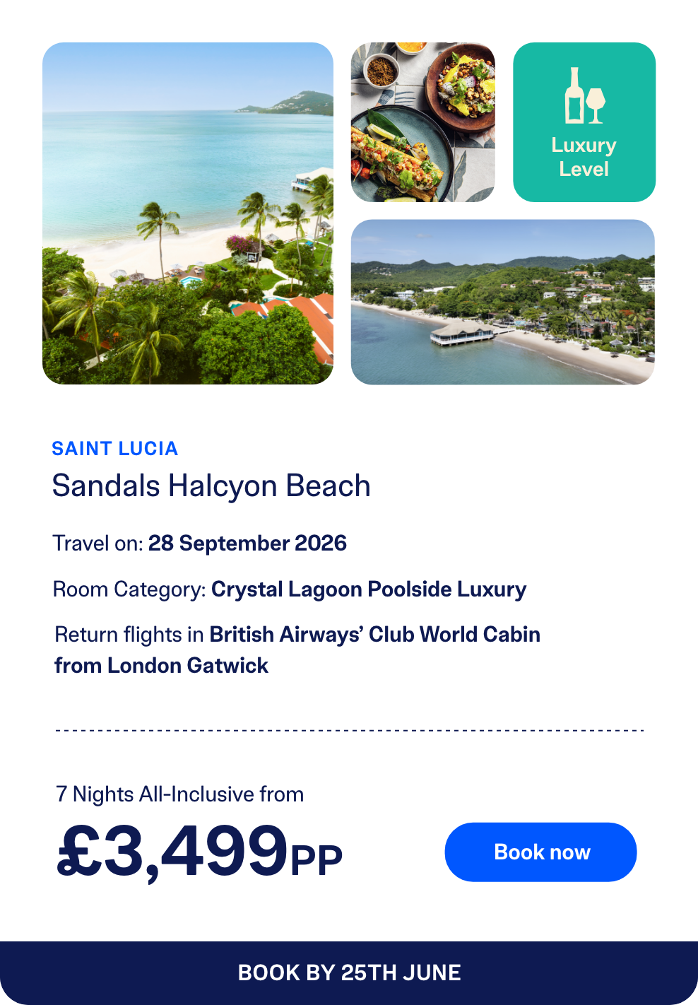 Sandals Halcyon Beach | Book now