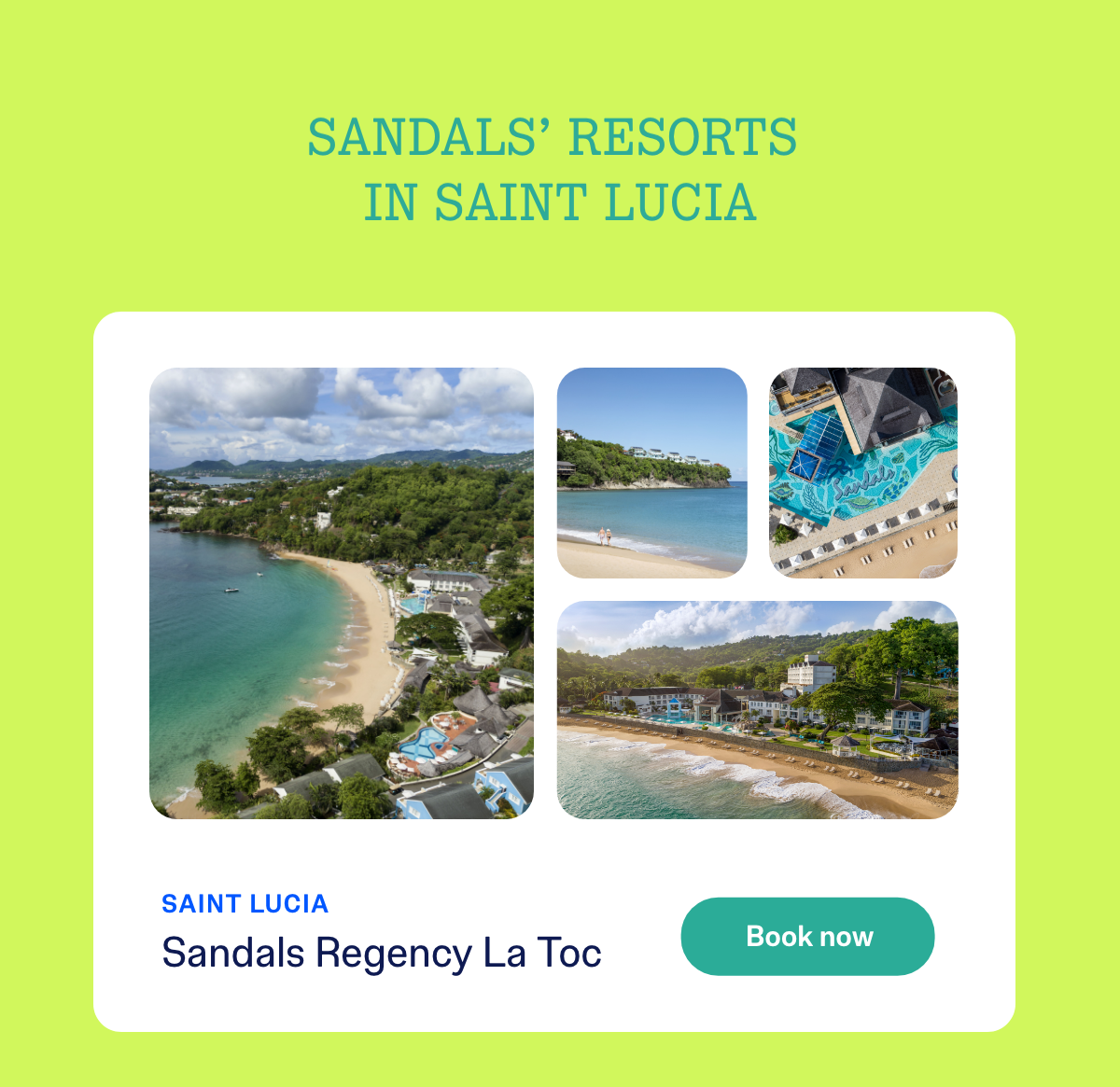 Sandals' Resorts In Saint Lucia | Book now