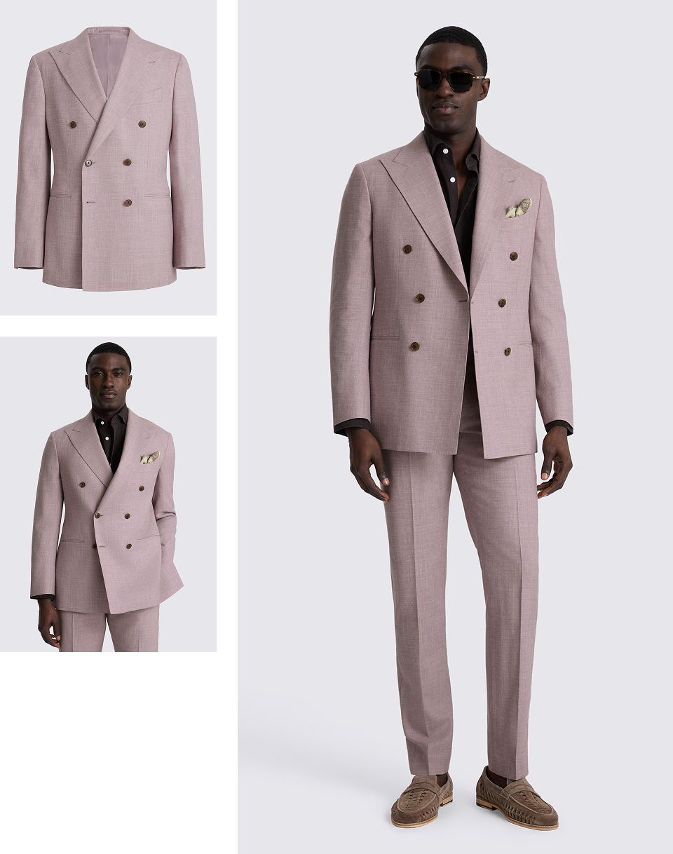Italian Tailored Fit Mauve Suit