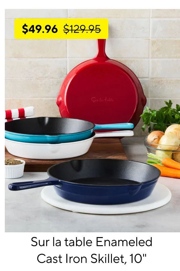 Sur La Table Enameled Cast Iron Skillet, 10