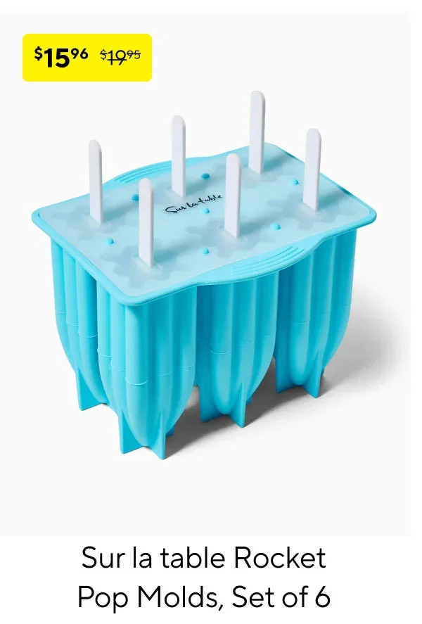 Sur la table Rocket Pop Molds, Set of 6