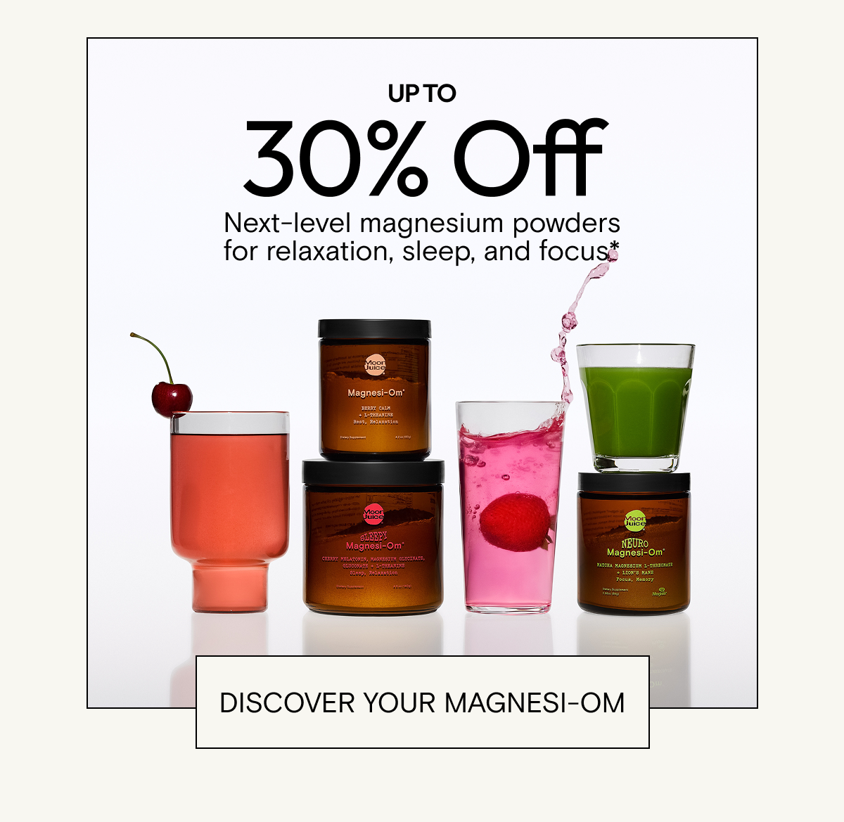 Stock up on next-level magnesium powders. Discover Magnesi-Om here.