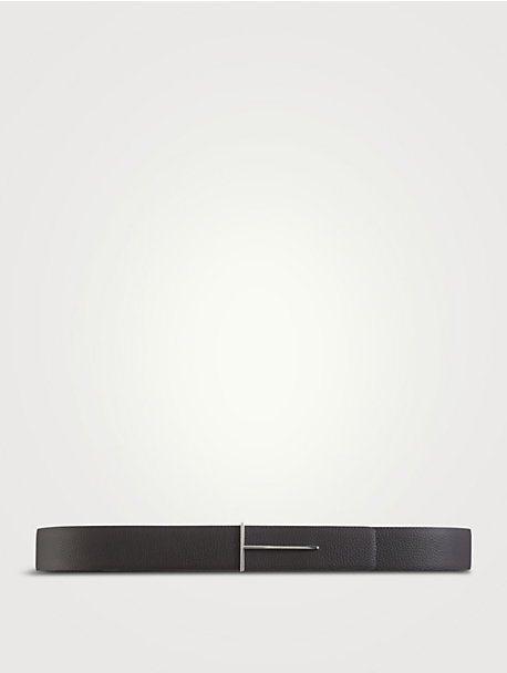 Slim T Leather Reversible Belt