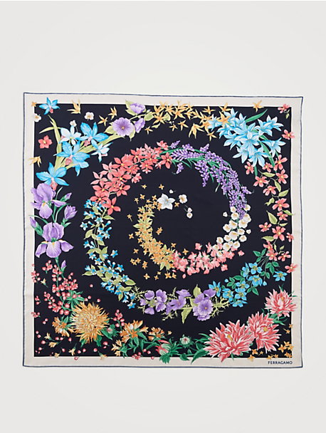 Silk Spring Print Scarf