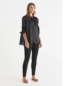 Denim Jegging in Black