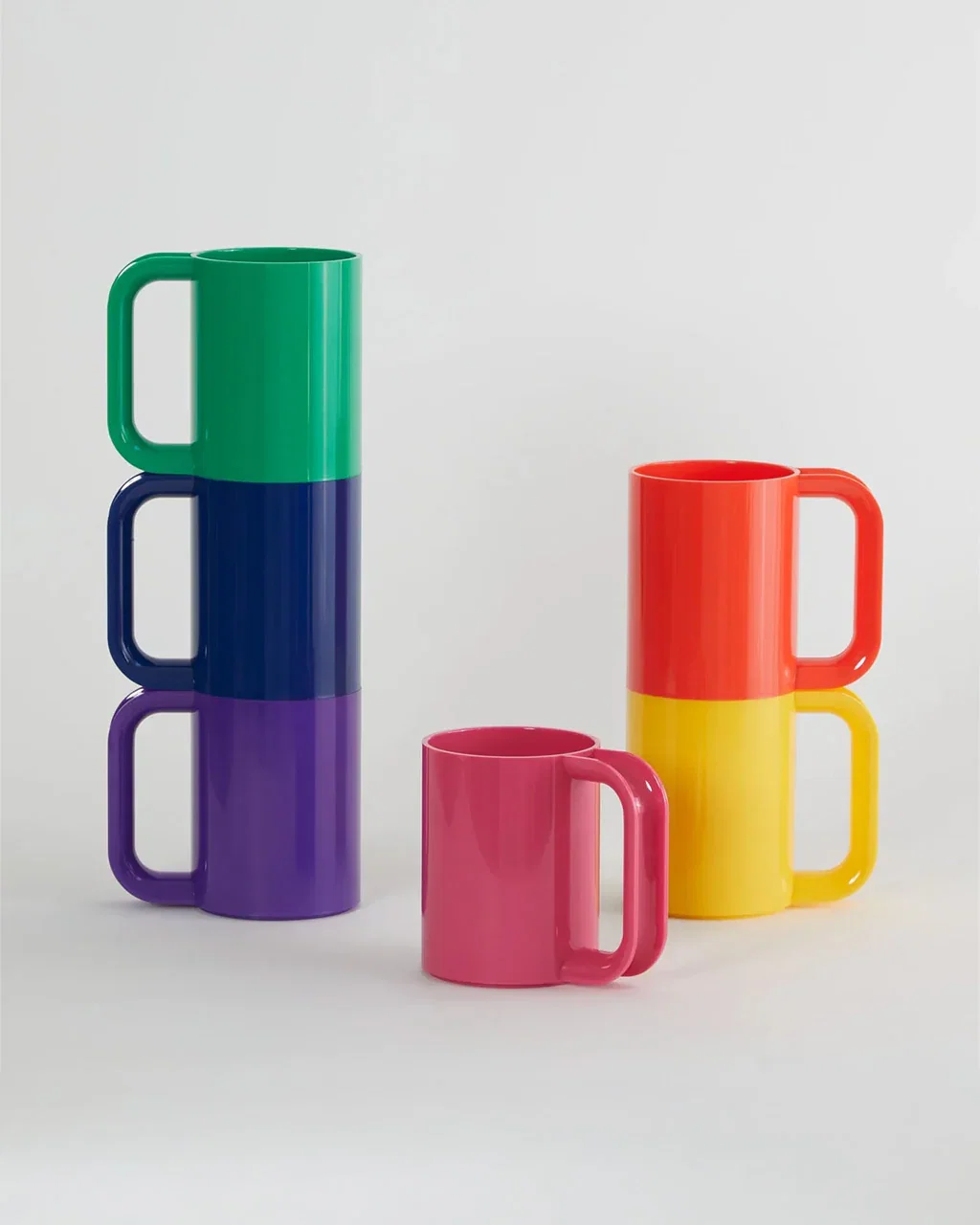 Image of Max Dinnerware Rainbow Mugs - Set of 6