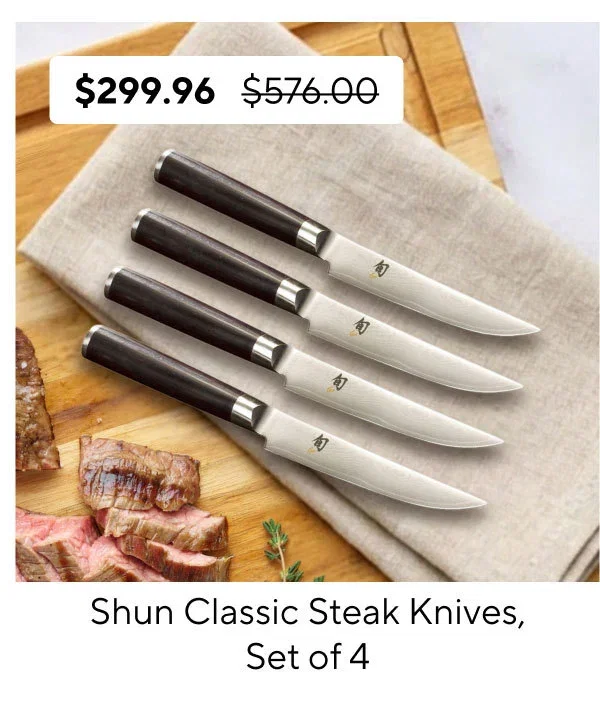 Shun Classic Steak Knives, Set of 4