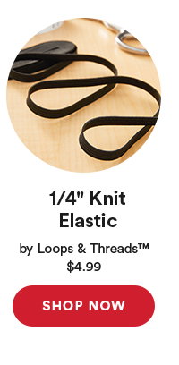1/4 Knit Elastic by Loops & Threads