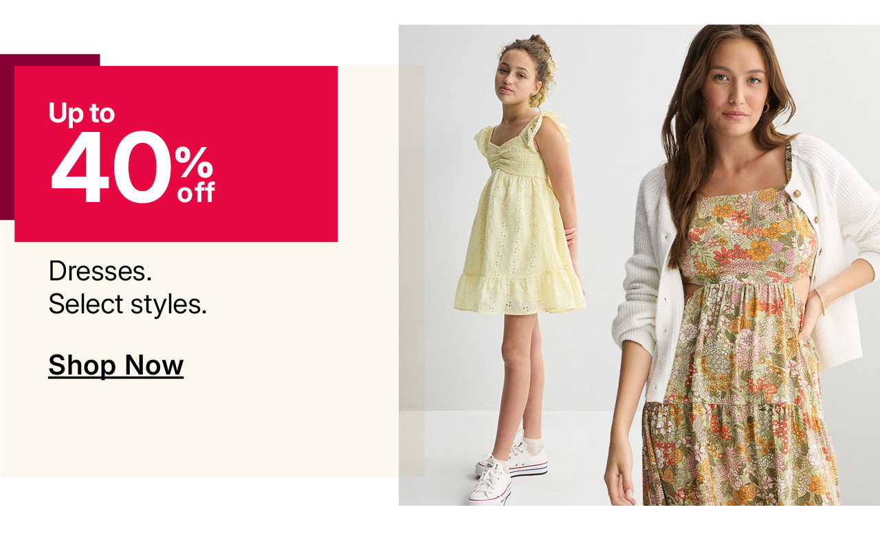 up to 40% off dresses