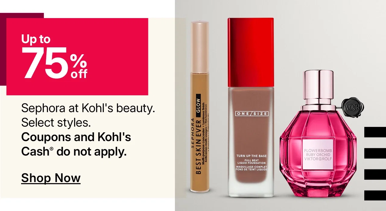 up to 75% off sephora at kohl's beauty