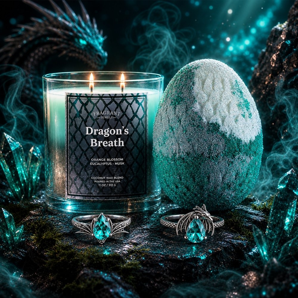 Dragon's Breath Candle + Bath Bomb w/ 2 rings