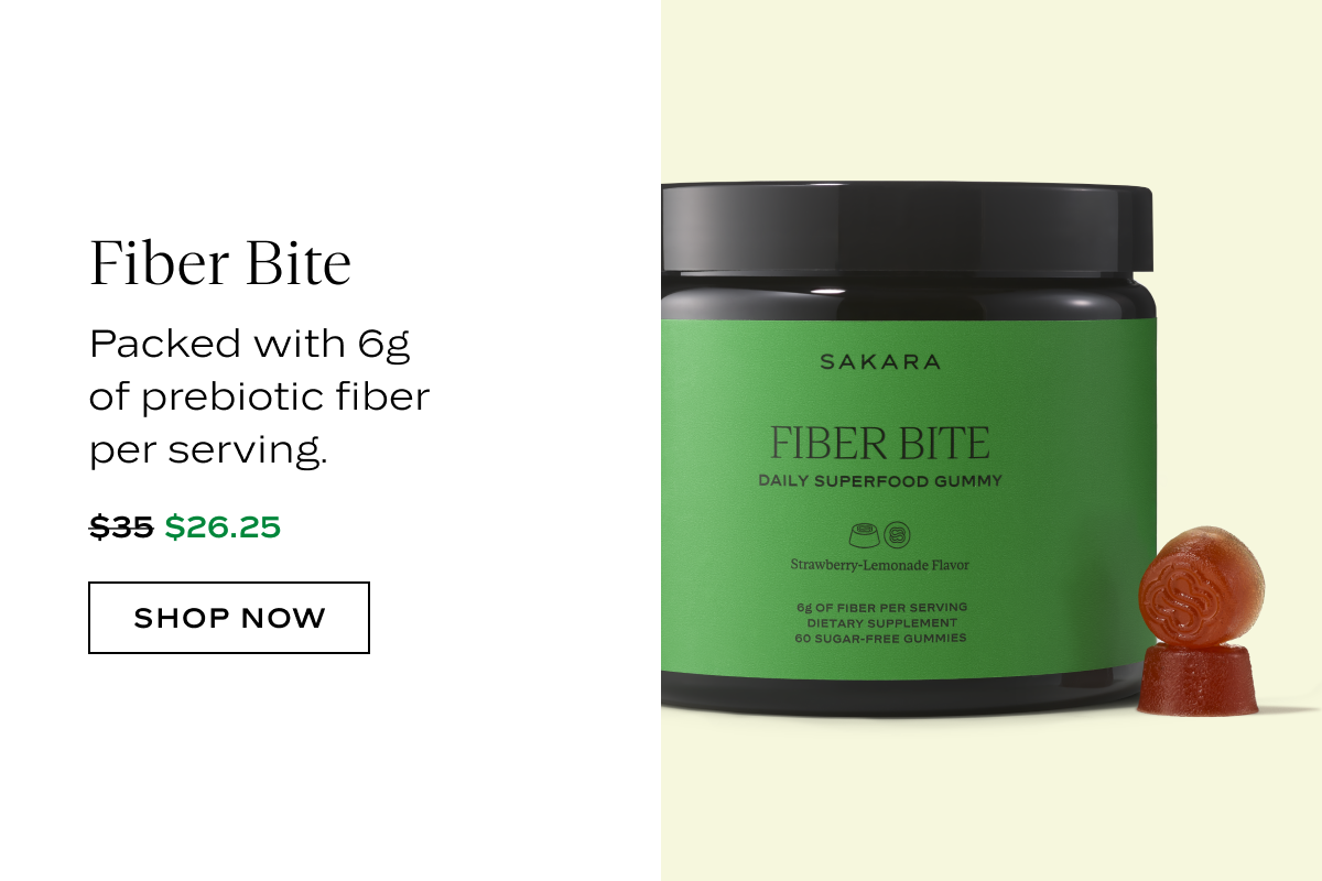 Fiber Bite: Packed with 6g of prebiotic per serving.