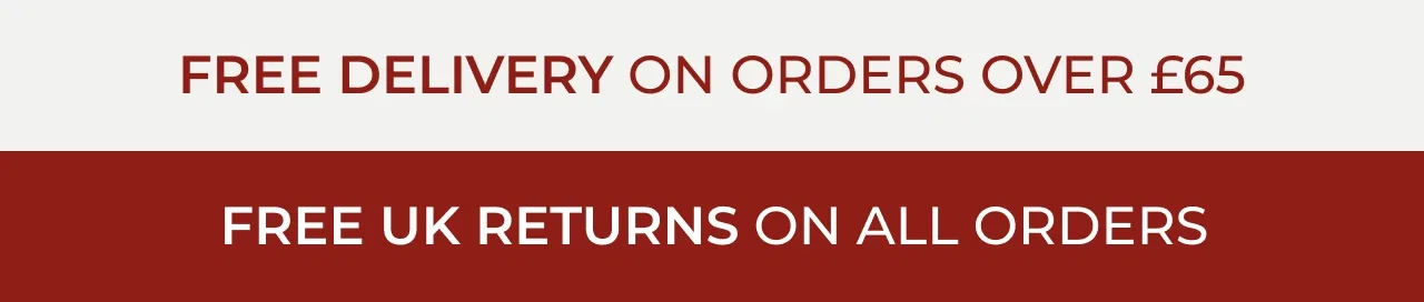 Free Delivery On Orders Over £65 | Free UK Returns