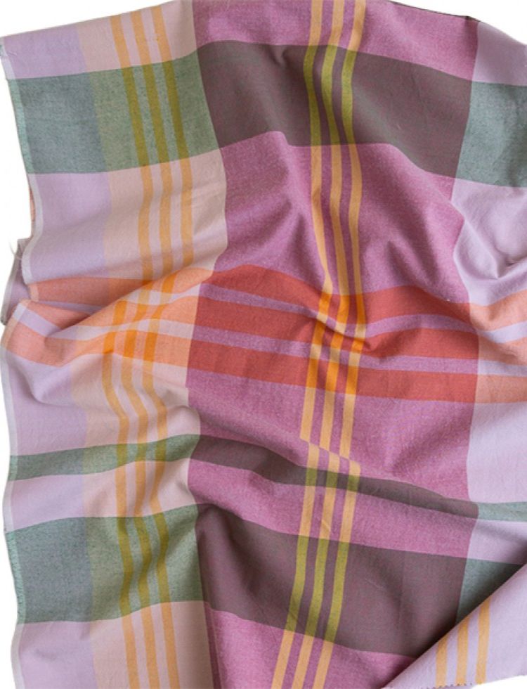 Fableism Lumiere Yarn Dyed Woven Cotton Fabric Amaranth Fields