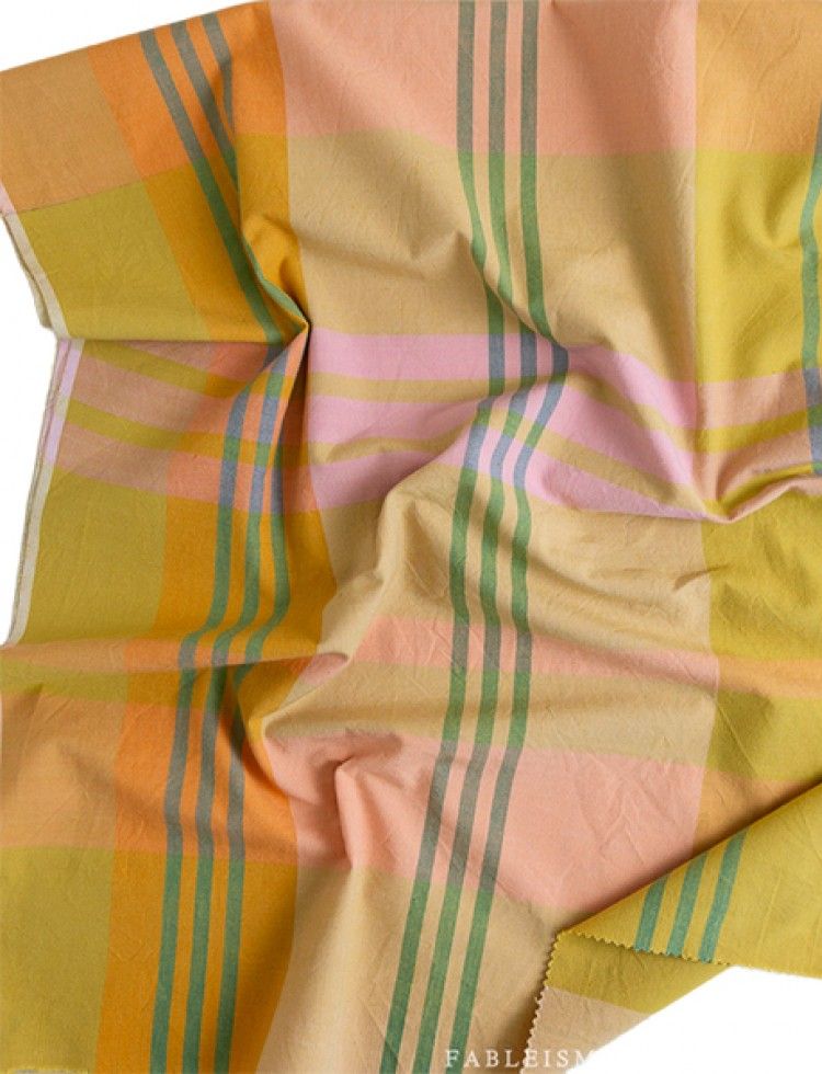 Fableism Lumiere Yarn Dyed Woven Cotton Fabric Sweet Pea