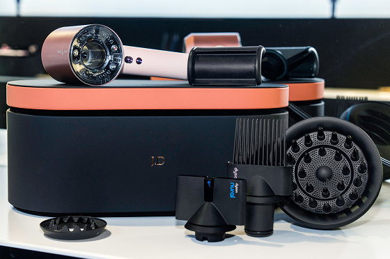 Dyson Supersonic Nural hair dryer with Presentation case and a range of accessories.