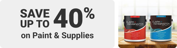 Save up to 40% on Paint & Supplies

SHOP NOW
