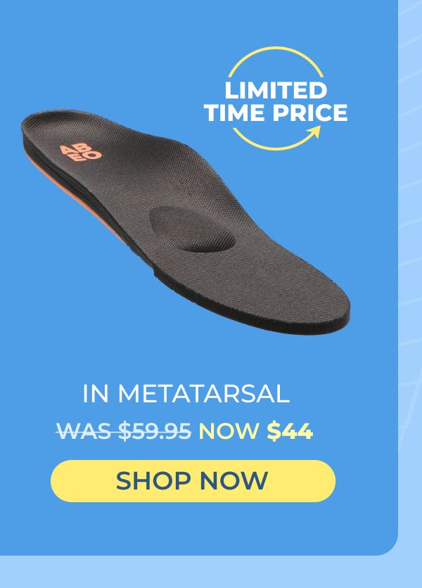 ABEO 3D3 Orthotics Total Support Orthotic in Metatarsal