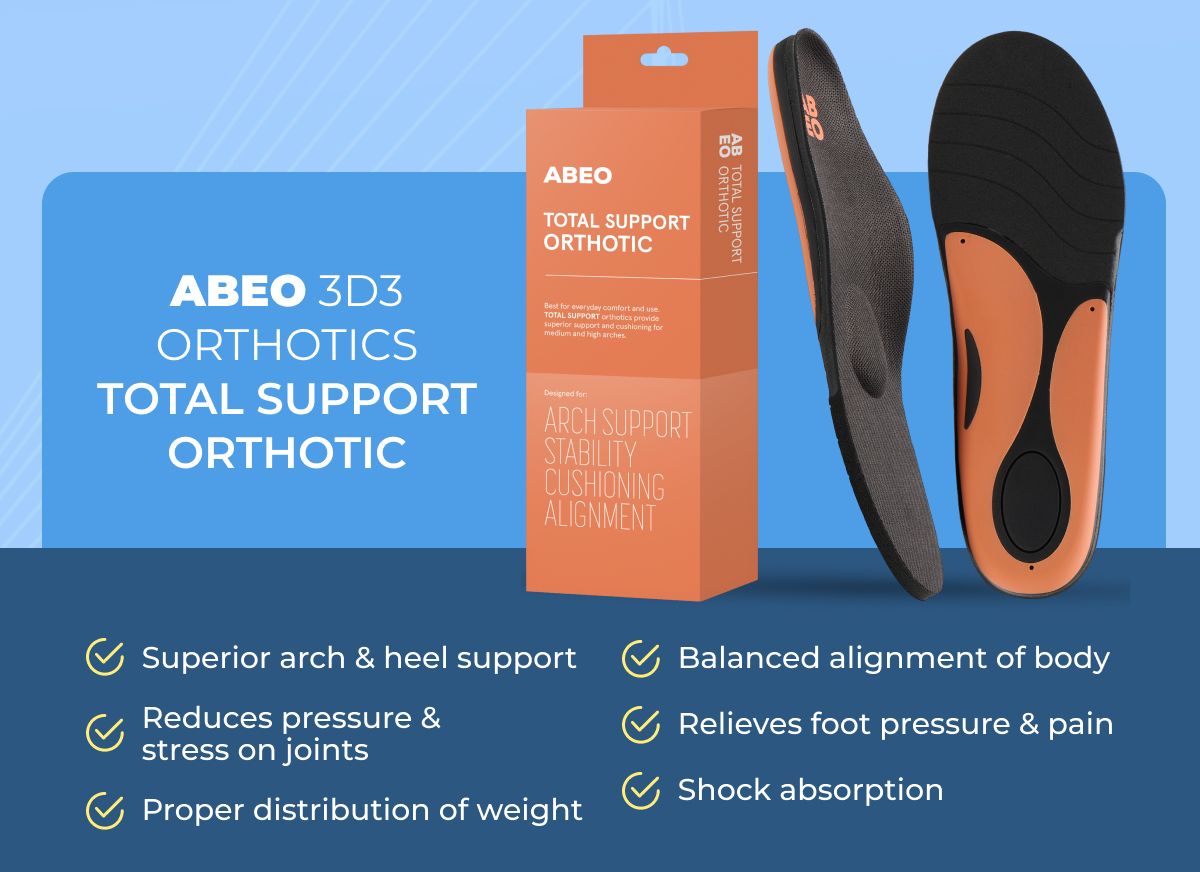 ABEO 3D3 Orthotics Total Support Orthotic