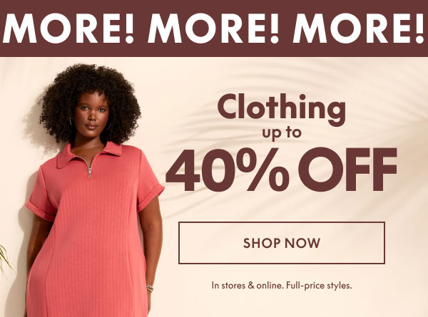 Clothing 40% Off