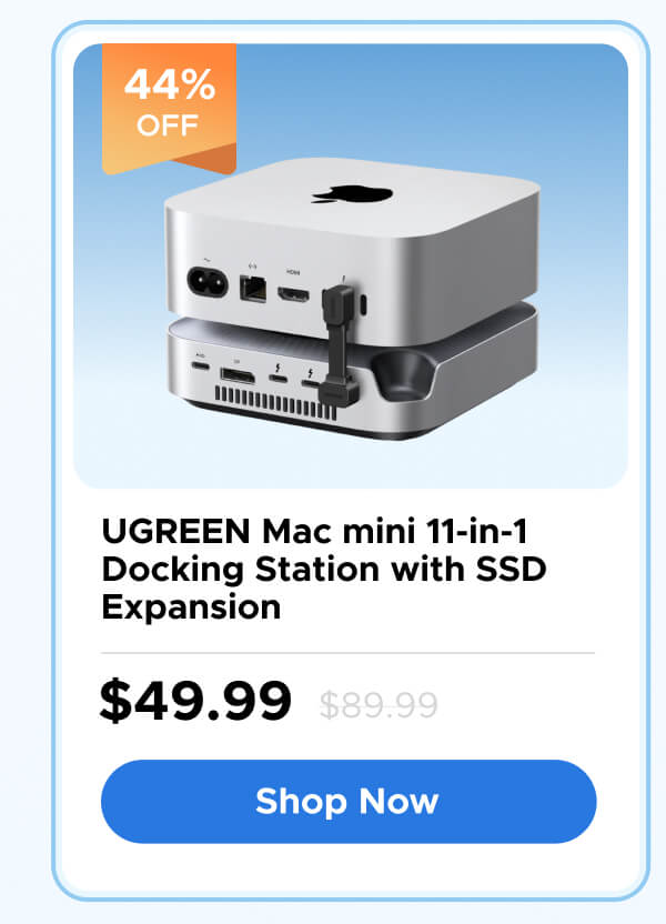 UGREEN Mac mini 11-in-1 Docking Station with SSD Expansion