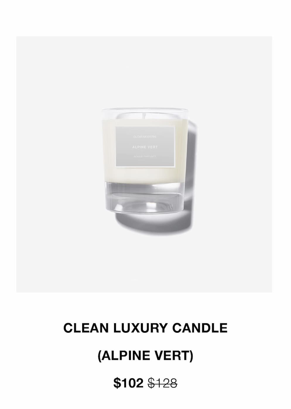 CLEAN LUXURY CANDLE - ALPINE VERT (ALL SILVER)