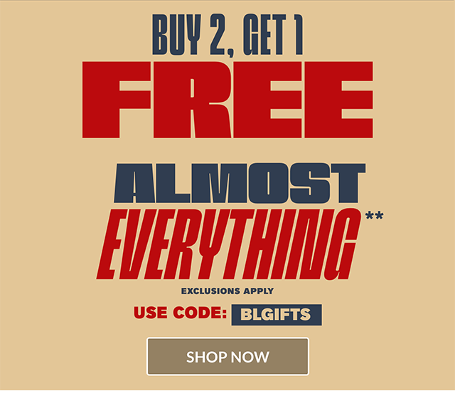 Ends Tonight! Buy 2, Get 1 Free Almost Everything! Exclusions Apply. Use Code BLGIFTS. Shop Now